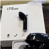 Image 2 : NEW I7S BLUETOOTH EAR BUDS, BLACK W/ CHARGING CASE - RETAIL $79