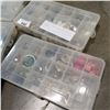 Image 2 : LOT OF 5 CLEAR ORGANIZERS WITH CONTENTS