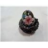 Image 2 : SMALL CLOISONNE EGG W/ WOODEN STAND
