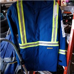 PARKA NOMEX BLUE FLAME RESISTANT W/REFLECTIVE SIZE XL RETAIL $613