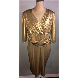 “The Hustle” - Penny Rust gold dress finale Costume (0001)