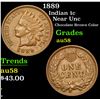 Image 1 : 1889 Near Unc Chocolate Brown Color Indian Cent 1c Grades Choice AU/BU Slider