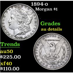 1894-o . . Morgan Dollar $1 Grades AU Details