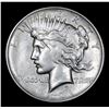 Image 2 : 1921-p One Year Type Coin . Peace Dollar $1 Grades Select AU