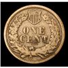 Image 3 : 1862 Strong for the grade . Indian Cent 1c Grades vf+