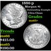 Image 1 : 1886-p Outstanding example Ultra clean Morgan Dollar $1 Grades GEM+ Unc