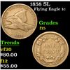 Image 1 : 1858 SL . . Flying Eagle Cent 1c Grades f+