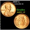 Image 1 : 1937-s . . Lincoln Cent 1c Grades Choice+ Unc RD