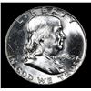 Image 2 : 1963-d . . Franklin Half Dollar 50c Grades Choice Unc