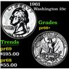 Image 1 : 1961 . . Washington Quarter 25c Grades GEM++ Proof