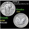 Image 1 : 1929-p . . Standing Liberty Quarter 25c Grades vf+