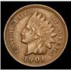 Image 2 : 1901 . . Indian Cent 1c Grades Select AU