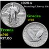 Image 1 : 1928-s . . Standing Liberty Quarter 25c Grades vf+