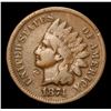 Image 2 : 1874 Key Date . Indian Cent 1c Grades f, fine
