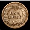 Image 3 : 1874 Key Date . Indian Cent 1c Grades f, fine