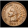 Image 2 : 1905 Some red peeking thru . Indian Cent 1c Grades Select AU
