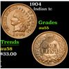 Image 1 : 1904 . . Indian Cent 1c Grades Choice AU