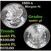 Image 1 : 1881-s . . Morgan Dollar $1 Grades Choice Unc+ PL