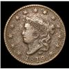 Image 2 : 1819 Scarce Date . Coronet Head Large Cent 1c Grades vf+