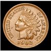 Image 2 : 1902 Pleasing Chocolate Brown Color Looks Unc Indian Cent 1c Grades Choice AU/BU Slider