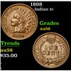 Image 1 : 1898 . . Indian Cent 1c Grades Choice AU/BU Slider