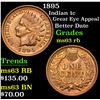 Image 1 : 1895 Great Eye Appeal Better Date Indian Cent 1c Grades Select Unc RB