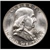 Image 2 : 1960-p . . Franklin Half Dollar 50c Grades Unc Details