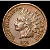 Image 2 : 1873 Closed 3 Semi Key Date . Indian Cent 1c Grades xf