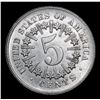 Image 3 : *Auction Highlight* 1866 Rays Superb Luster Shield Nickel 5c Graded Choice+ Unc By USCG (fc)