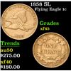 Image 1 : 1858 SL . . Flying Eagle Cent 1c Grades xf+