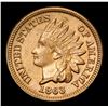 Image 2 : 1863 Wild Die Cracks Rev Great Example Indian Cent 1c Grades Select Unc