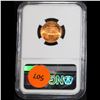 Image 3 : NGC 1971-p Partial Collar Mint Error . Lincoln Cent 1c Graded ms65 rd By NGC