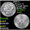 Image 1 : 1897-s Tough Date Semi PL Morgan Dollar $1 Grades Choice Unc
