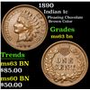 Image 1 : 1890 Pleasing Chocolate Brown Color . Indian Cent 1c Grades Select Unc BN