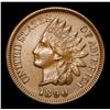 Image 2 : 1890 Pleasing Chocolate Brown Color . Indian Cent 1c Grades Select Unc BN