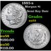 Image 1 : 1885-s Semi Key Date . Morgan Dollar $1 Grades Select AU