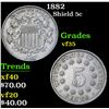 Image 1 : 1882 . . Shield Nickel 5c Grades vf++