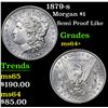 Image 1 : 1879-s Semi Proof Like . Morgan Dollar $1 Grades Choice+ Unc