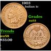 Image 1 : 1903 . . Indian Cent 1c Grades Select AU