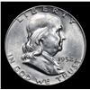 Image 2 : 1952-d . . Franklin Half Dollar 50c Grades Choice Unc+ FBL