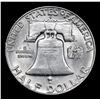 Image 3 : 1952-d . . Franklin Half Dollar 50c Grades Choice Unc+ FBL