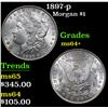 Image 1 : 1897-p . . Morgan Dollar $1 Grades Choice+ Unc