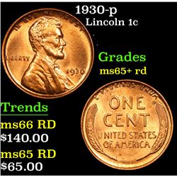 1930-p . . Lincoln Cent 1c Grades Gem+ Unc RD