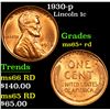 Image 1 : 1930-p . . Lincoln Cent 1c Grades Gem+ Unc RD