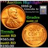 Image 1 : 1919-p . . Lincoln Cent 1c Grades GEM+ Unc RD