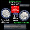 Image 1 : Full roll of Buffalo Nickels, 1924 on one end & a 's' Mint reverse on other end (fc)