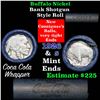 Image 1 : Full roll of Buffalo Nickels, 1926 on one end & a 's' Mint reverse on other end (fc)