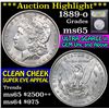 Image 1 : ***Auction Highlight*** 1889-o Morgan Dollar $1 Graded GEM Unc by USCG (fc)