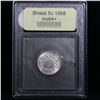 Image 2 : ***Auction Highlight*** 1868 Shield Nickel 5c Graded Choice+ Unc by USCG (fc)