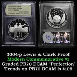 2004-P Lewis & Clark Modern Commem Dollar $1 Graded GEM++ Proof Deep Cameo by USCG